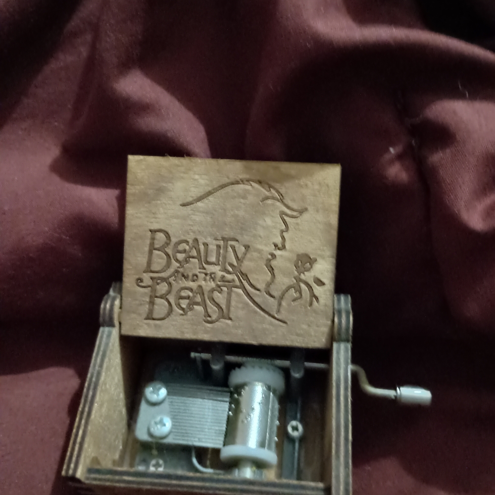 Disney Beauty & The Beast Charming Wooden Music Box